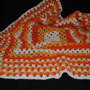 Crochet Candy Corn Baby Afghan/New